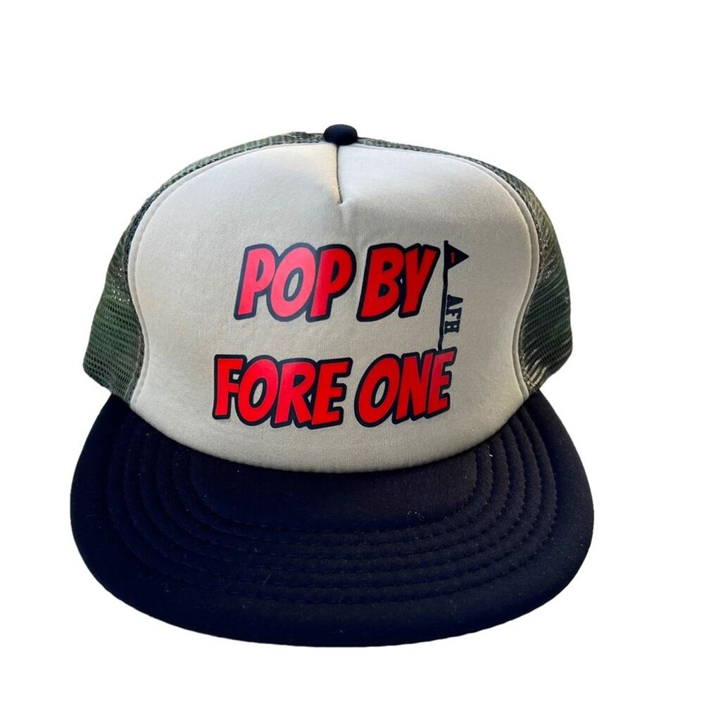 Trucker Hat Golf Cap OS One Size Funny District Snapback Pop by Fore Camo Y2K